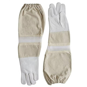 Guantes de Seguridad de Cuero Resistentes al Fuego de Alta Calidad, Anti-Vibración, Anti-Estáticos, Transpirables, Económicos, para Apicultura - Product Image 5