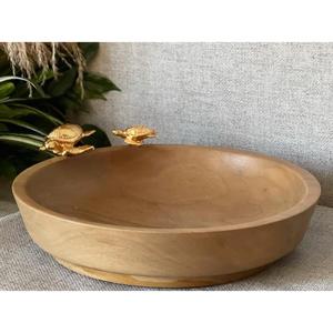 Handcrafted Natural Wood Serving <b>Bowl</b> Unique Carving Modern Eco-Friendly <b>Wooden</b> <b>Salad</b> <b>Bowl</b> for Home Decor And Weddings - Product Image 6