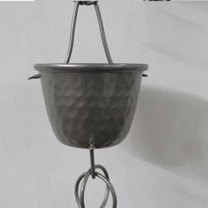 CUSTAUM DESIGN ALUMINUM HAMMERED CUP RAIN CHAIN <b>for</b> <b>GARDEN</b> and POOL DESIGN WITH ANTIQUE HAMMERED FINISHED - Product Image 6