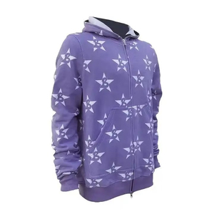 Sudadera con Capucha para Mujer con Pedrería, Cremallera y Personalización Completa, Hecha en Pakistán, Sudadera Extra Grande de la Más Alta Calidad - Product Image 5