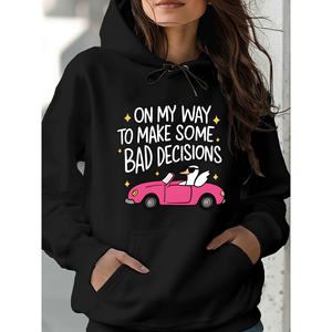 Kinitwear เสื้อสเวตเตอร์สวมหัวสำหรับผู้หญิง, เสื้อฮู้ดมาตรฐานสีเดียวสำหรับใส่สบายในฤดูหนาว/ฤดูใบไม้ร่วง - Product Image 1