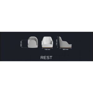 European Style REST Polyurethane Sponge Armchair for Living Room <b>Sofa</b> Raw <b>Material</b> Foam - Product Image 3