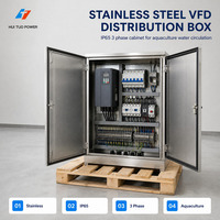 Boîte de distribution VFD en acier inoxydable, circulation d'eau en aquaculture, armoire de commande électrique triphasée IP65