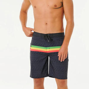 Pantalones Cortos de Playa de Verano para Hombre, Diseño de Diseñador, Cintura Media, Cordón Ajustable, Tejido Ligero, Estampado Sólido, Estilo Casual y Deportivo - Product Image 4