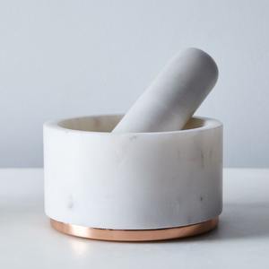 Pilón y Mortero Premium con Base Metálica para Mezclar y Moler en la Cocina, Utensilios Hechos en India por ACMI, Precios de Fábrica - Product Image 1