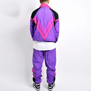 Vente en gros de vêtements de sport vierges de haute qualité coupe-vent personnalisé 100% coton survêtements ensembles de gymnastique hiver grande taille solide fermeture éclair hommes - Product Image 5