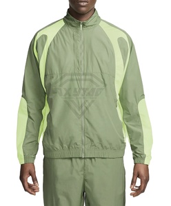 Conjunto de dos piezas cortavientos personalizado OEM de alta calidad, chaqueta de talla grande con cremallera, chándal transpirable de nailon con cremallera a prueba de viento para hombre - Product Image 2