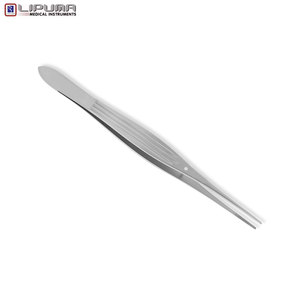 Pinzas McINDOE empotradas rectas puntas dentadas de 1mm mango plano Acero inoxidable 6 ''(15cm) instrumentos médicos delicados quirúrgicos - Product Image 6