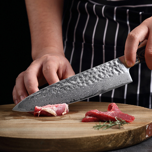 มีดทำครัวสไตล์เชฟสไตล์ญี่ปุ่นมีดสแตนเลสพร้อมเหล็กคาร์บอนบริการ ODM ออกแบบได้ตามต้องการ - Product Image 3