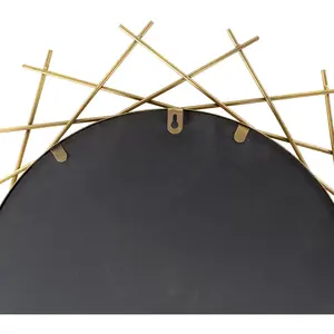 Marco de espejo de metal antiguo de calidad superior Metal redondo decorativo - Product Image 4