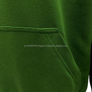 Otoño primavera Streetwear hombres Jogging Sweat Suit personalizado verde algodón Sudadera con capucha 3D gráfico serigrafía ecológica dos conjuntos - Product Image 6