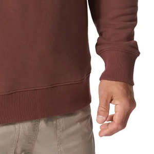 Sudadera de Invierno de Algodón Grueso para Hombre, Estilo Cuello Redondo, Tinte Liso, Bordado, Suministro Directo de Fábrica al por Mayor - Product Image 6