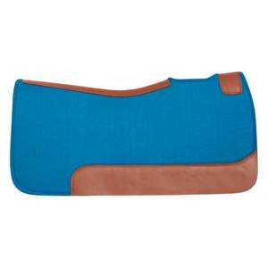 Shyam Tapis de selle Western en laine de haute qualité avec patch en cuir en tissu feutre Design à la main Taille 32 "L X 31" W - Product Image 1