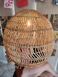 High Quality Midcentury Design Rattan Pendant Light Fixture Handmade Creative <b>Wicker</b> Pendant Lights - Product Image 6