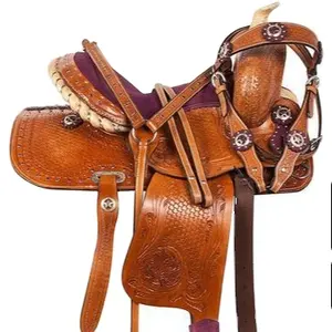 Western Handmade digsin Horse Riding saddle