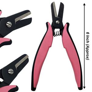 Pince professionnelle pour couper les liens de kératine, outil de retrait d'extensions de cheveux, 6 pouces, acier inoxydable, poignée antidérapante, usage commercial, durable - Product Image 1