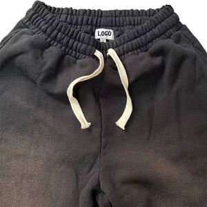 Custom Men's <b>Joggers</b> Flare Straight High Quality 100% Cotton French Terry Pants <b>Stacked</b> Pattern Sport Style Sweatpants - Product Image 4