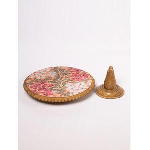 แท่นวางเค้กทำด้วยมือทำจากไม้พร้อมโมเสคด้านบนสำหรับตกแต่งเค้กและคัพเค้ก - Product Image 4