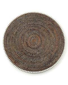 High Quality Round <b>Hand</b> Woven Rattan Placemat Multi-Functional Heat Insulation Mat for Hot Pots and Candle <b>Warmers</b> - Product Image 4