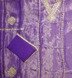 Costumes modernes indiens pakistanais de qualité supérieure brodés à la main pour femmes belles fêtes en organza à la mode - Product Image 2