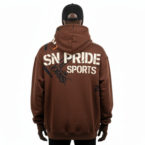 เสื้อฮู้ดดี้ฤดูหนาวที่ทันสมัยและสวมใส่สบาย - ดีไซน์ที่ปรับแต่งได้สำหรับกีฬา ผ้าเรียบย้อมสี 100% ผ้าฝ้าย - Product Image 2