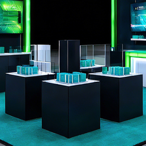 20 X 20 英尺背光模块化展览摊位 AV 音频贸易展摊位灯箱背景展示摊位，适用于信息通信行业 - Product Image 2