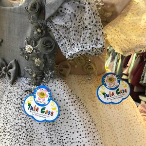 Robe de soirée décente pour enfants avec différentes tailles, robes fantaisie brodées de poulet blanc - Product Image 6