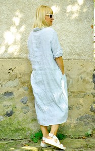 Mono de Trabajo de Verano para Mujer, de Algodón Orgánico, con Estampado a Cuadros, Manga Larga, Hombros Descubiertos, de Secado Rápido - Product Image 3
