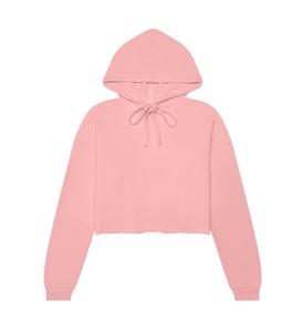 Oferta caliente Sudaderas con capucha recortadas personalizadas Mujer Algodón en blanco Terry Pullover Cualquier tamaño Mujeres Diseño de impresión personalizada Crop Top Sudaderas con capucha - Product Image 3