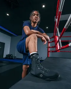 कस्टम पेशेवर टीम लीडर प्रशिक्षण खेल कुश्ती बड़े मुक्केबाजी जूते