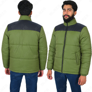 Veste matelassée d'extérieur personnalisée unisexe coupe-vent léger veste d'hiver paquet chaud veste isolante vêtements de randonnée - Product Image 1