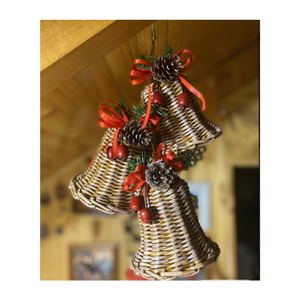 Adornos de campana de ratán hechos a mano naturales, gran oferta, decoración de fiesta navideña y decoración del hogar, Vietnam - Product Image 4