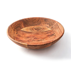 Bol en bois indien fait main pour la décoration de table et le service de vaisselle unique par un fabricant indien - Product Image 1