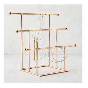 Support à bijoux artisanal à 3 niveaux en fer et en bois, qualité supérieure, forme personnalisée, support d'exposition de bijoux au meilleur prix en Inde - Product Image 2