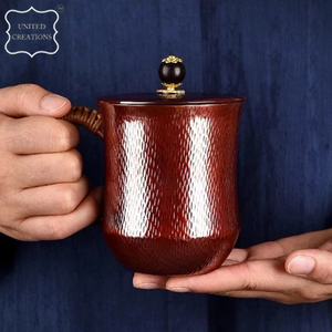 Tasse à thé en cuivre pur 100% tasses à café de haute qualité gobelet pour café et thé - Product Image 3