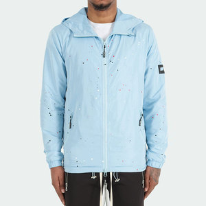 Veste coupe-vent imperméable surdimensionnée pour homme, pull à capuche et demi-fermeture éclair, support avant de football, teint en tissu solide pour l'hiver - Product Image 3