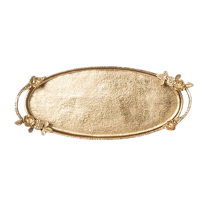 Bandejas de Servicio de Lujo de Latón Ecológicas, Aptas para Lavavajillas y Microondas, de Grado Comercial, Acabado Cepillado, Forma Personalizada para Hogares y Hoteles - Product Image 1