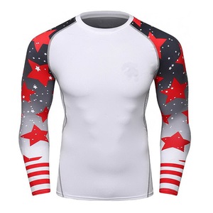 GAF 2024 Design High Quality Breathable Rash Guard Low MOQ Sports Wear For MMA Rash Guard Customizable - Product Image 1