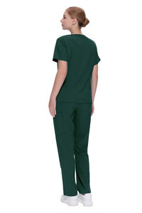 Tenues d'hôpital d'été réutilisables de qualité supérieure, souples, extensibles et respirantes, ensemble pour femmes, uniformes de soins infirmiers, tissu peigné de haute qualité - Product Image 2