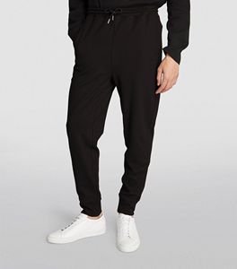 Ropa informal Ajuste regular Liso en blanco Cintura con cordón Jogger polar para deportes unisex Pantalones de algodón personalizados Venta al por mayor - Product Image 3