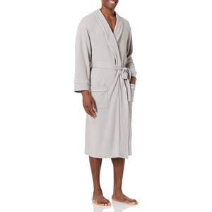 Kivotech Custom Made High Quality <b>Men</b> Breathable Hot Selling <b>Top</b> Trending <b>Men</b> Bathrobe with Customized Color and Logo - Product Image 1