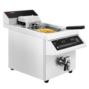 Freidora de Inducción Comercial - 8 litros - 3.5kW - Control Electrónico - Digital - con grifo de drenaje - con elevación automática de la cesta - Product Image 4