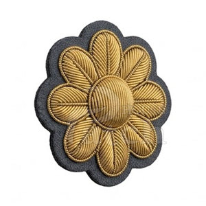 Wholesale Bullion Wire <b>Badge</b> Handmade Embroidery Patch Custom Decorative <b>Sewing</b> <b>Badge</b> For Hats Garments Crafts Accessories - Product Image 2
