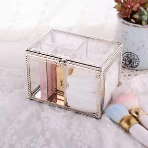 Boîte de rangement et organisateur de bijoux en verre, qualité supérieure, grandes boîtes en verre - Product Image 4