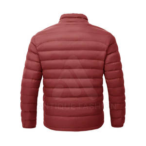 Veste matelassée pour homme en polyester avec logo personnalisé en gros, imperméable, logo frontal, utilisation en extérieur - Product Image 2