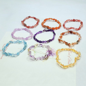 unisex crystal bracelet beaded bracelet design bohemian style bracelet amethyst crystal bracelet - Product Image 1