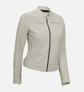 Veste en cuir moderne pour femmes, design tendance, plusieurs tailles, vente en gros en usine, service OEM disponible - Product Image 5