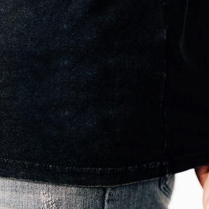 เสื้อยืดวินเทจสำหรับผู้ชายซักเป็นกรดเสื้อยืดผ้าฝ้ายธรรมดาสำหรับออกกำลังกายฟิตเนสโลโก้ตามสั่ง100% - Product Image 6