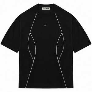 T-shirts pour hommes T-shirts hip-hop pour hommes de haute qualité T-shirts amples à manches courtes en coton imprimé T-shirts pour hommes - Product Image 2