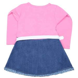 Robe à manches longues pour filles - Rose - Product Image 4